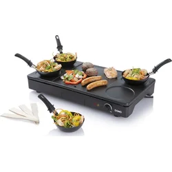 DOMO DO8712W Elektrický lívanečník a gril s wok pánvemi  
