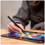 Dotykové pero pre iPad s bezdrôtovým nabíjaním a inteligentným tlačidlom FIXED Graphite Pro, čierne