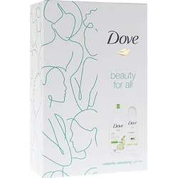 Dove Radiantly Refreshing dárková sada sprchový gel Refreshing 250 ml + antiperspirant sprej Invisible Dry Clean Touch 150 ml