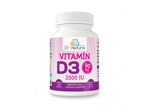 Dr.Natural Vitamín D3 2500 IU 90 tbl.