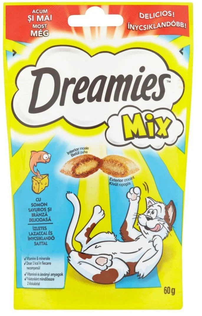 Dreamies pochoutka s lososem a sýrem 60g