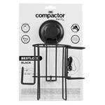 Držák na vysoušeč Compactor Bestlock Black s přísavkou - bez vrtání, nosnost až 6 kg