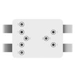 Držiak kamery EZVIZ s batériou/ priemer stĺpika 67-127 mm/ biely