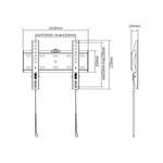 Držiak na TV GEMBIRD WM-42F-01, 23"-42" (30 kg)