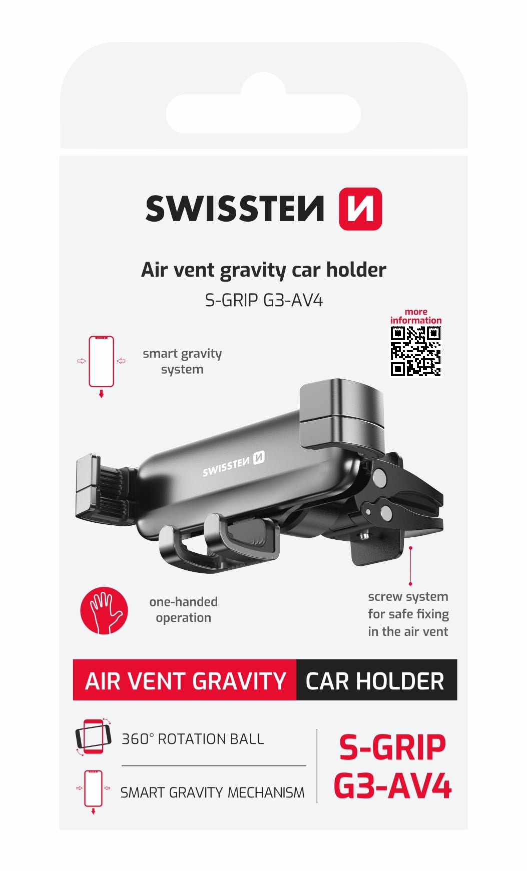 Držiak Swissten S-Grip G3-AV4