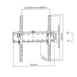 Držiak TV GEMBIRD WM-55T-02, 32"-55" (40 kg), naklápací