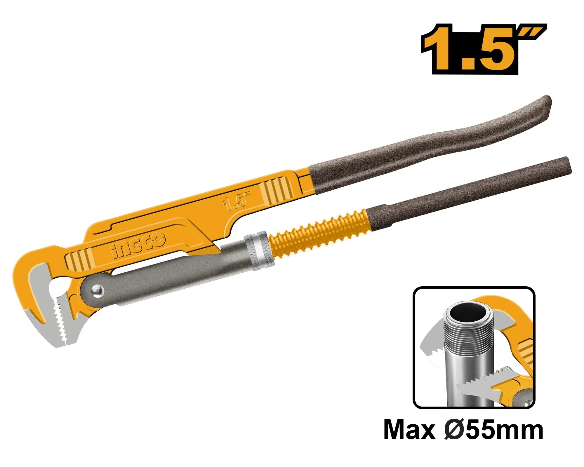 DTZ INGCO Hasák 1,5" švédský tvar 90°