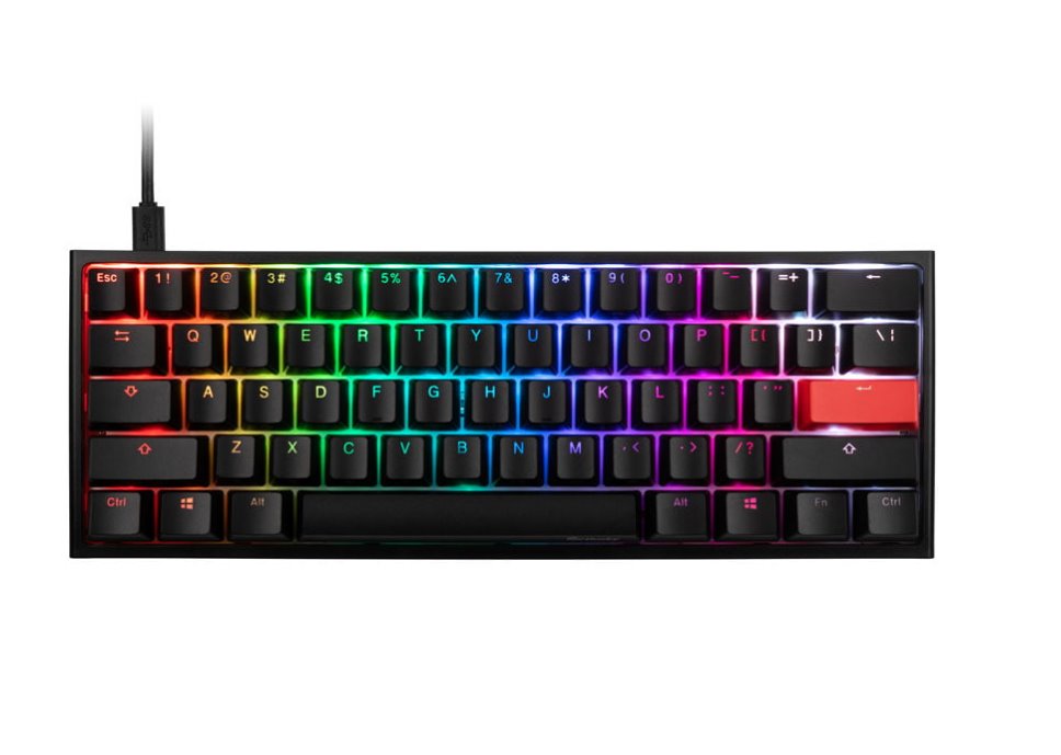 Ducky One 2 Mini herní klávesnice, MX-Brown, RGB-LED, černá (US)