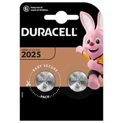 Duracell lithiová knoflíková baterie, 2 ks (CR2025)