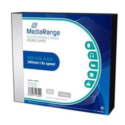 DVD+R MediaRange 8,5GB 8x Double Layer slimcase (5pack) MR465 - Datová media zapisovací