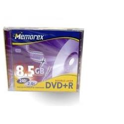 DVD+R Memorex DL 8,5GB 8x Jewel box
