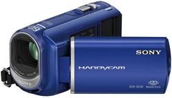DVI SONY DCRSX30EL.CEN kamera MS, 4GB, 60x zoom - modrá