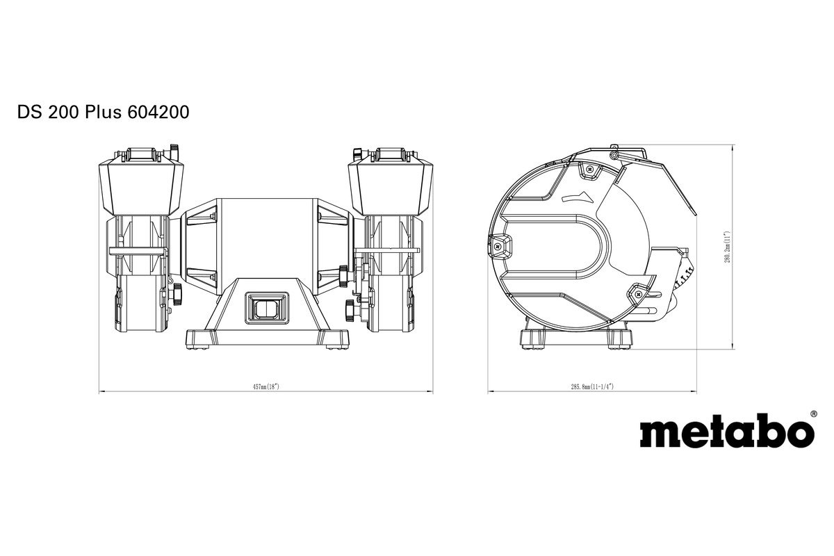 Dvojkotúčová brúska METABO DS 200 PLUS (604200000)