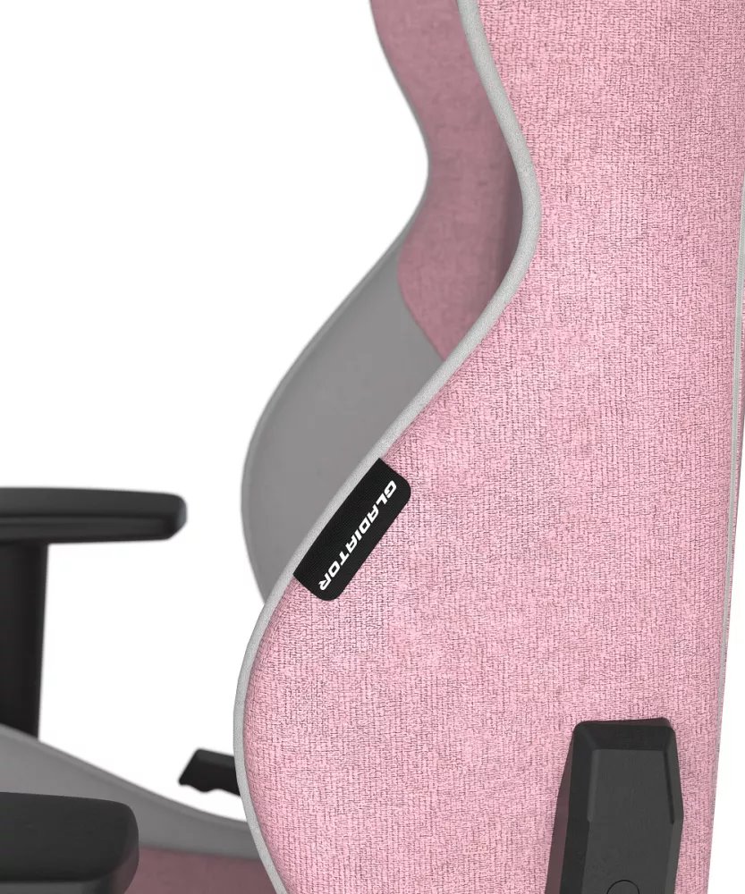 DXRacer GLADIATOR ružová a biela (látka)