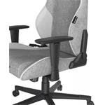DXRacer GLADIATOR šedá a biela (látka)
