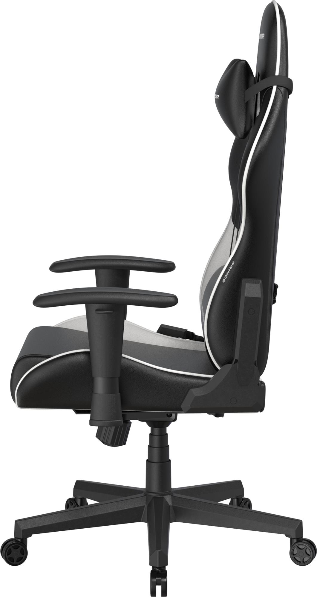 DXRacer Prince, černo-bílá, koženka