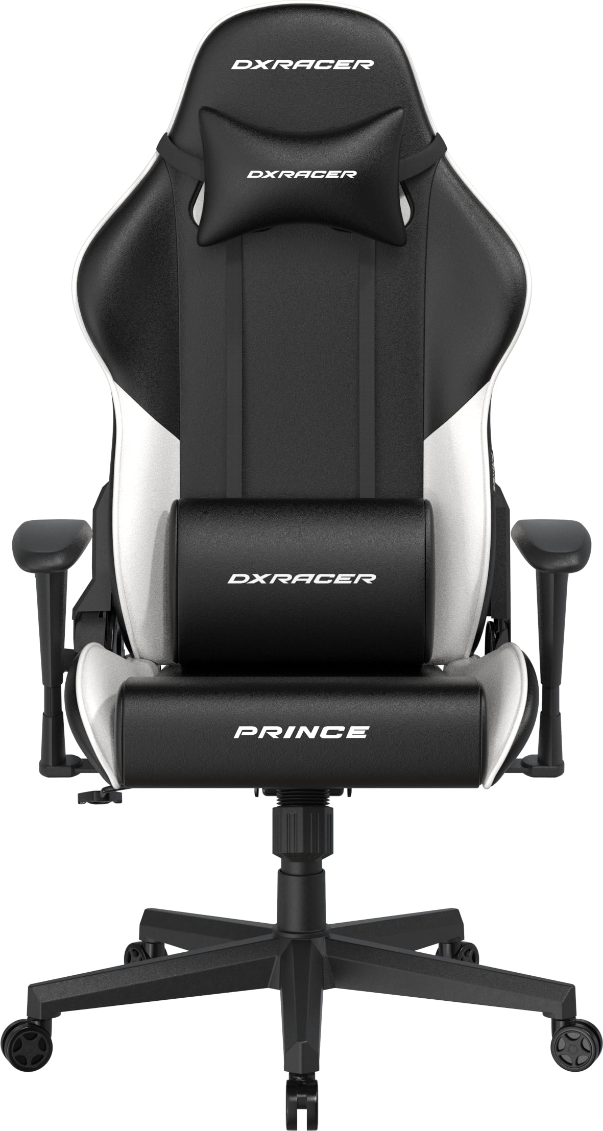 DXRacer Prince, černo-bílá, koženka