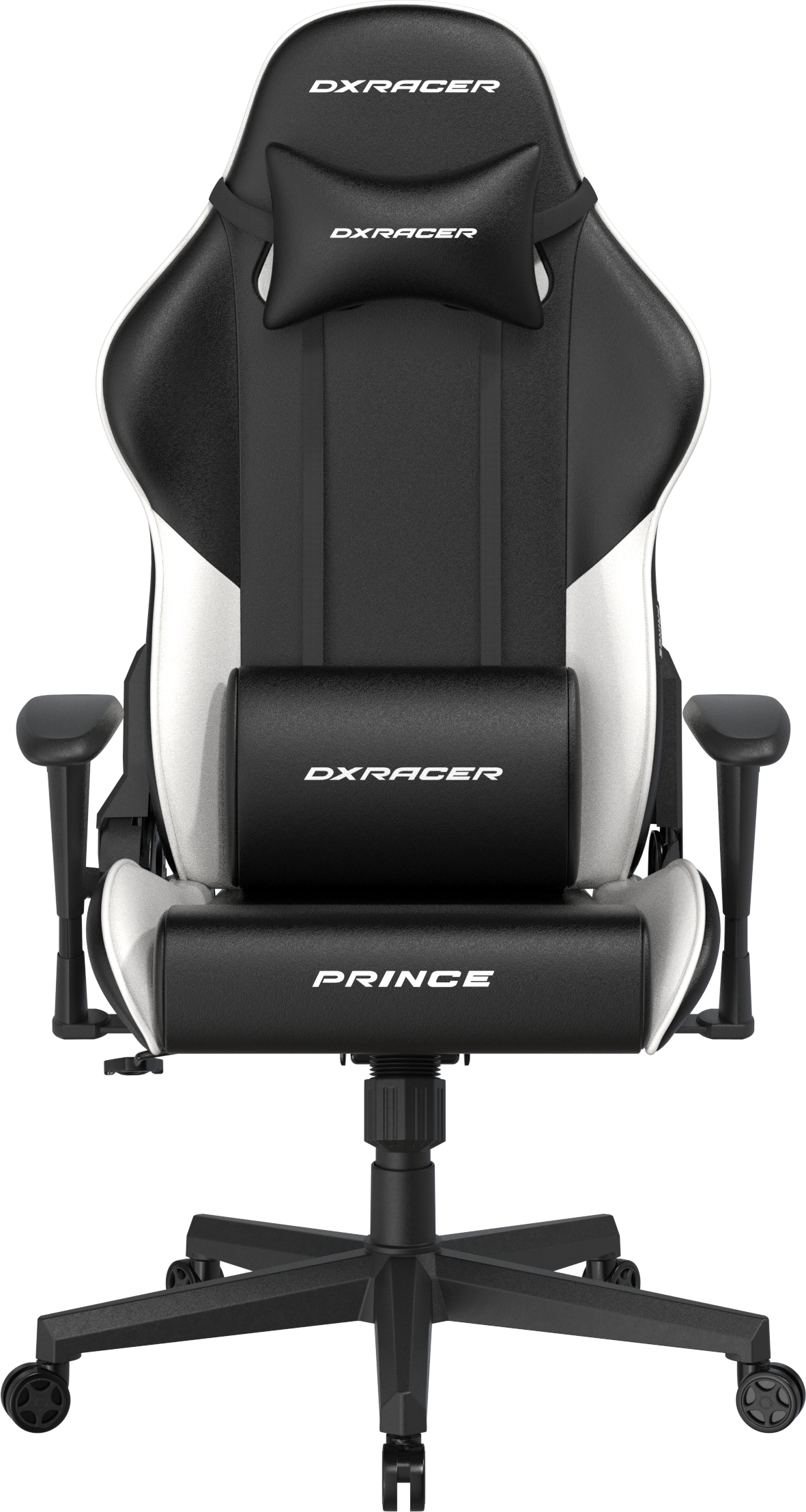 DXRacer Prince, černo-bílá, koženka