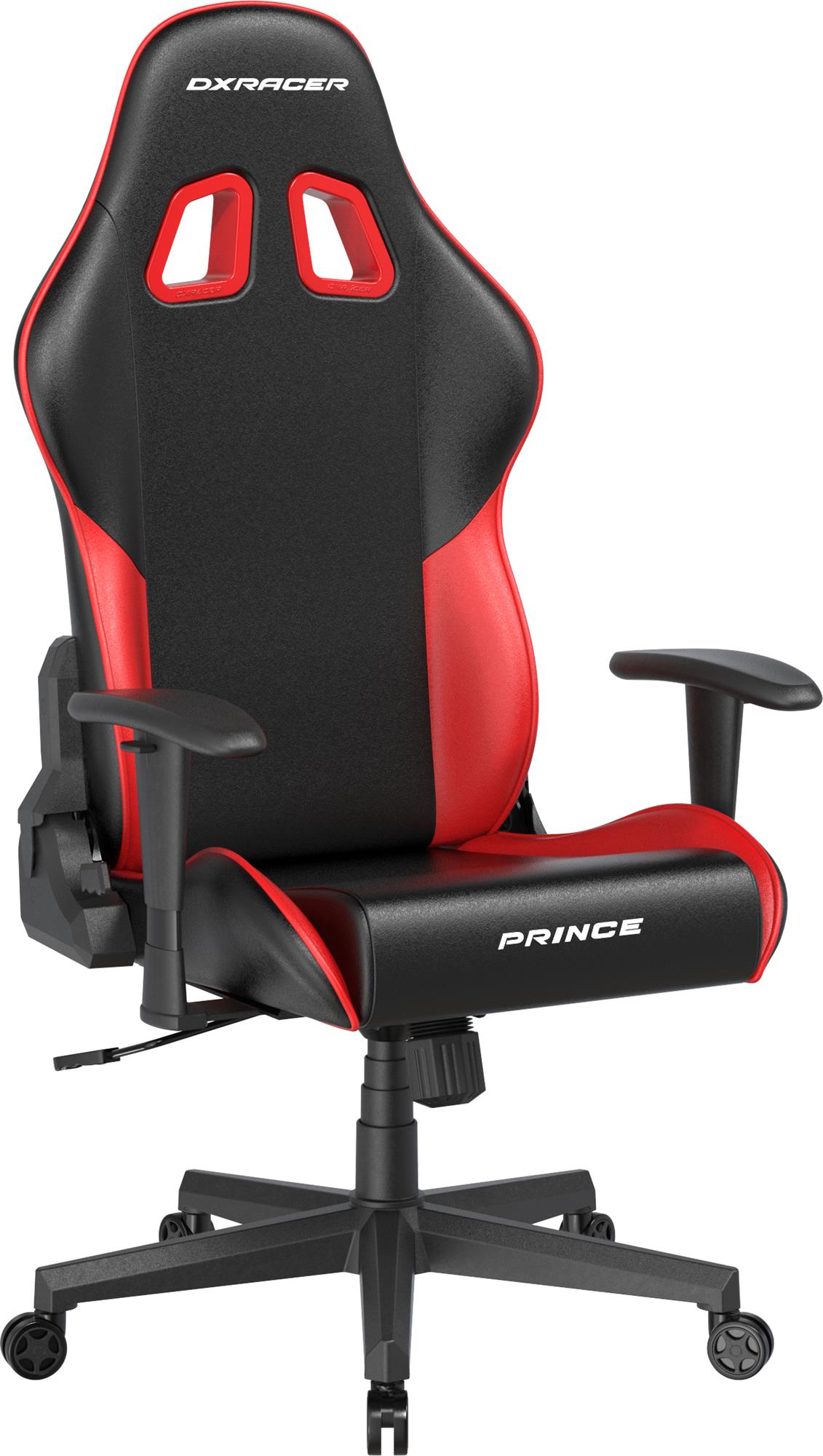 DXRacer Prince, černo-červená, koženka
