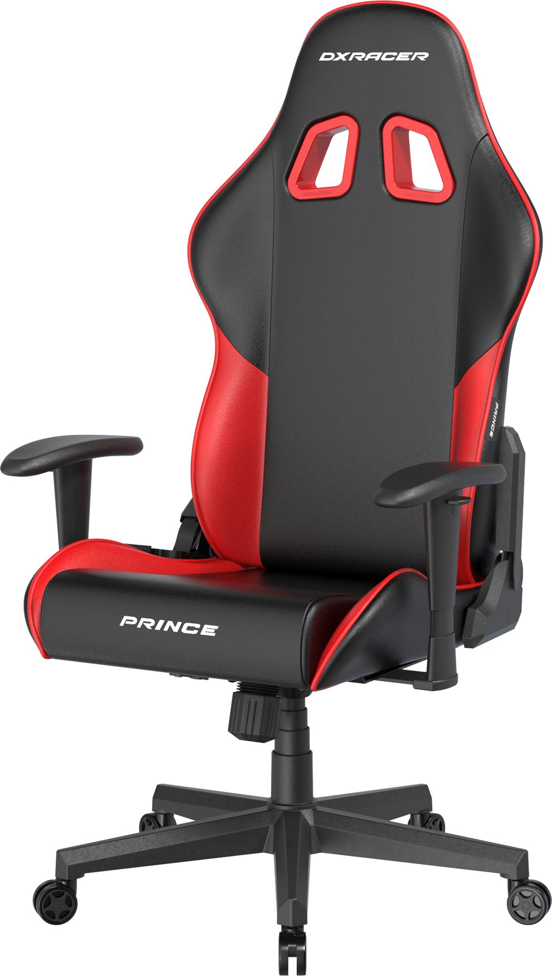 DXRacer Prince, černo-červená, koženka