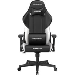 DXRacer Prince, čierno-biela, umelá koža