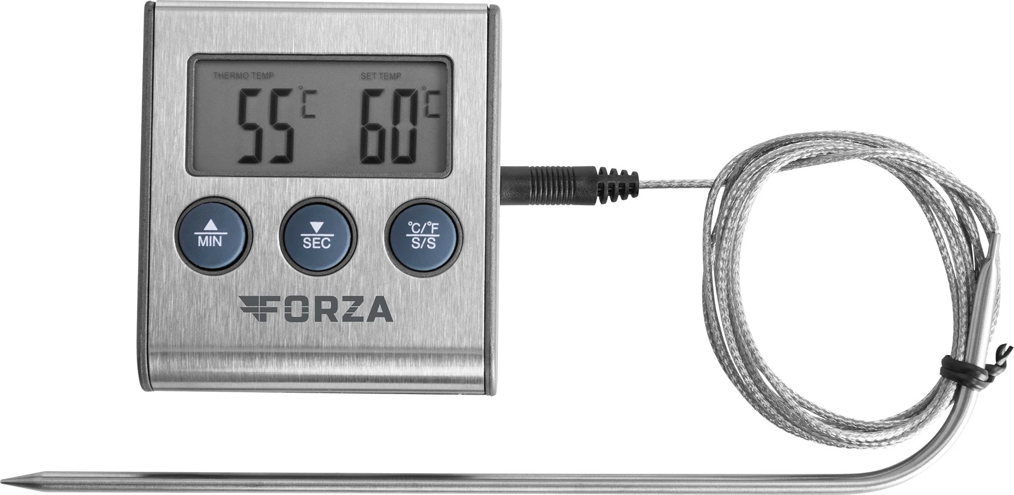 ECG FORZA 5200 nerez/čierna