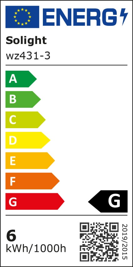 ECOLUX LED žárovka Ecolux 3-pack, svíčka, 6W, E14, 3000K, 450lm, 3ks