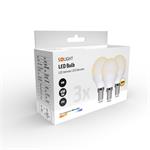 ECOLUX LED žiarovka Ecolux 3-pack, miniglobe, 6W, E14, 3000K, 450lm, 3ks