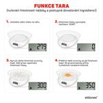 ELDONEX WhiteStar kuchyňská váha, 5 kg, bílá