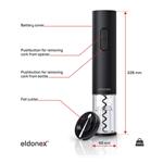 ELDONEX WineSpin elektrický otvírák na víno, ČERNÝ