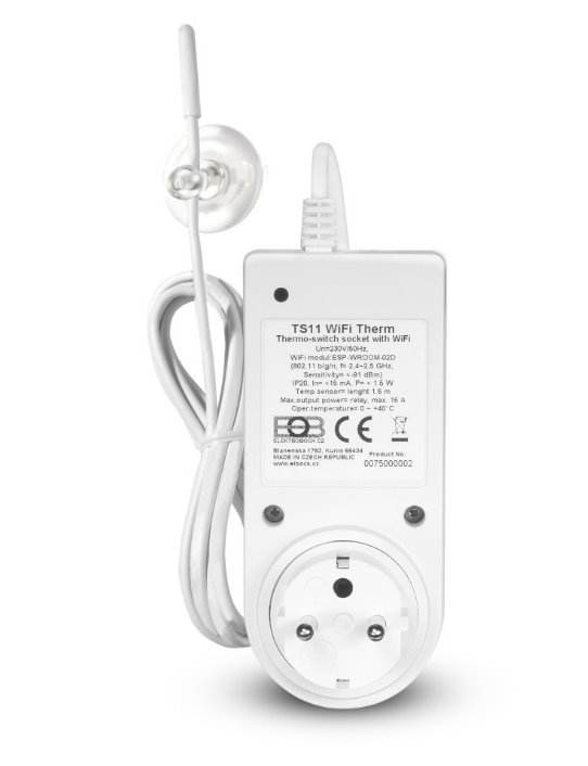 ELEKTROBOCK WiFi teplotní zásuvka TS11 WiFi Therm