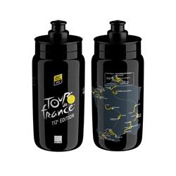 ELITE fľaša FLY TOUR DE FRANCE 25´, 550 ml, čierna mapa