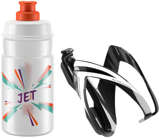 ELITE KIT CEO 24´ košík černý lesklý + láhev JET čirá/oranžová, 350 ml