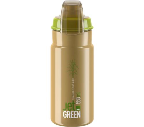 ELITE láhev JET GREEN 22' PLUS hnědá/bílé logo 550 ml