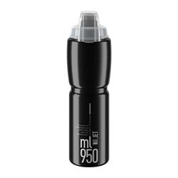 Elite láhev JET PLUS 21' černá/šedé logo, 950 ml E0190904 - Příslušenství na kolo - Košíky na lahve, bidony