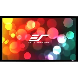 ELITE SCREENS 100" (254 cm)/ 16:9/ 124,4 x 221,4 cm/ Zisk 1,1/ Čierny rám 6 cm