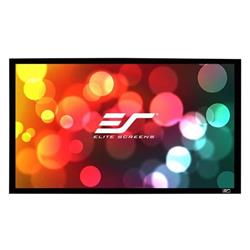 ELITE SCREENS plátno v pevném rámu 100" (254 cm)/ 16:9/ 124,4 x 221,4 cm/ Gain 1,1/ rám černý 6 cm