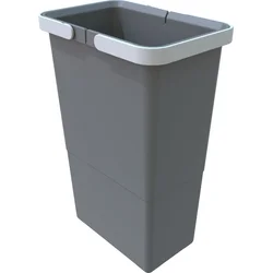 Elletipi Plastový kôš s držadlami Kryt SMALL, 8 l, sivý, 34 x 15 x 22,5 cm