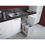 Elletipi Vestavný odpadkový koš STREET 2.0. - výsuvný, v boxu, 12+8+8 l