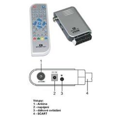 EMGETON DVB-T přijímač Vision, MPEG 2, CZ menu, TXT, radio, DO
