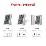 EMOS Digitální teploměr s vlhkoměrem, bezdrátové čidlo, budík, datum E0558W