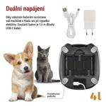 EMOS GoSmart dávkovač krmiva Pet Care, 4 l, černý, Wi-Fi