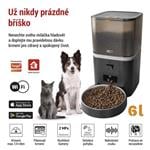 EMOS GoSmart dávkovač krmiva Pet Care s kamerou, 6 l, čierny, Wi-Fi