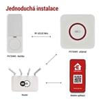EMOS GoSmart Domáci bezdrôtový zvonček P5735WS do zásuvky s WiFi