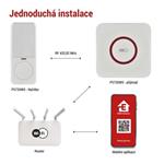 EMOS GoSmart Domovní bezdrátový zvonek P5735WS do zásuvky s WiFi