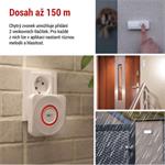 EMOS GoSmart Domovní bezdrátový zvonek P5735WS do zásuvky s WiFi