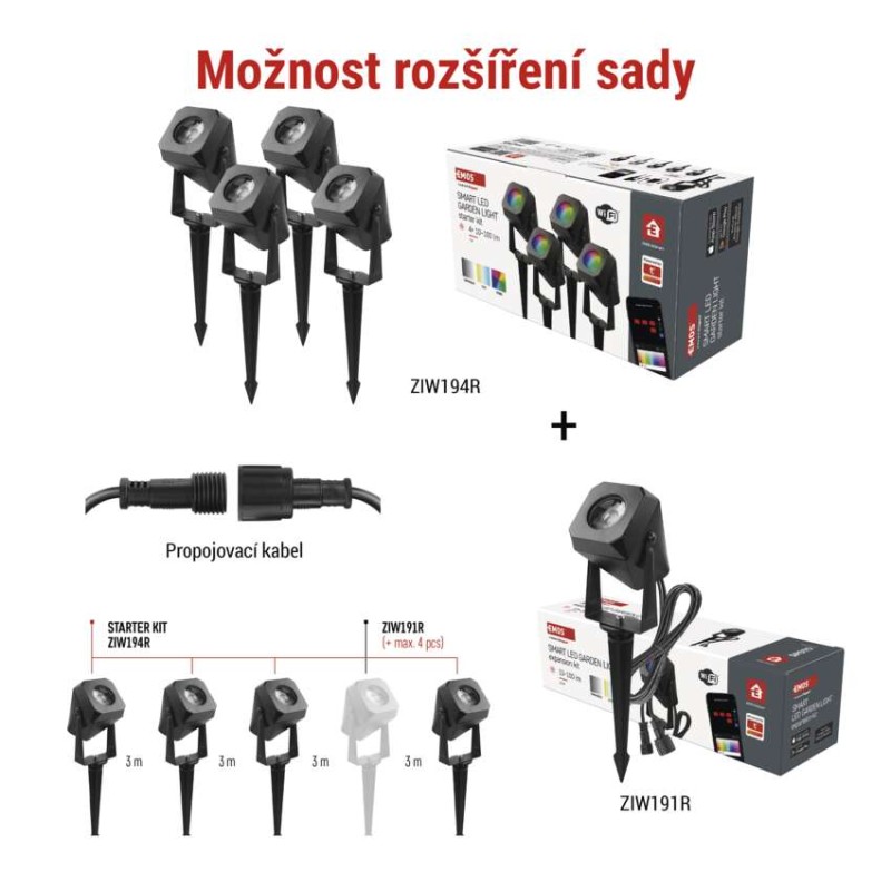 EMOS GoSmart venkovní LED bodové světlo 1554191000