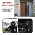 EMOS GoSmart Venkovní otočná kamera IP-1300 LANTERN s WiFi a světlem, černá
