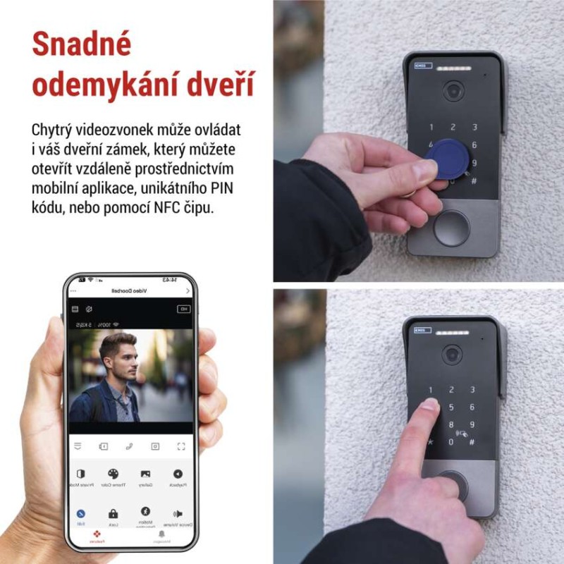 EMOS GoSmart videozvonek IP-21PoE