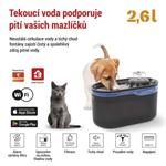 EMOS GoSmart vodní fontána Pet Care, 2,6 l, šedá, Wi-Fi